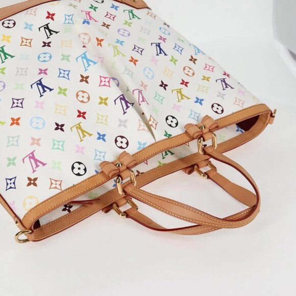 LOUIS VUITTON Multicolor Shirley GM Hand Bag 2way White M93214 LV Auth 115639AM - Picture 7 of 16